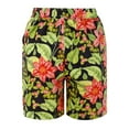 thumbnail image 6 of Womens Shorts Casual Summer Beach Shorts Elastic Waist Floral Print With 2 Pockets for Women, 6 of 7