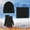 Black, variant on Winter Black Men Women Hat Warmer Scarf Touchscreen Gloves Set Neck Thick Knit