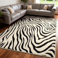thumbnail image 1 of Alfombra YIHOUSE 152 x 213 cm con rayas de cebra, lavable, 1 of 8
