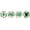 Mint, variant on Darling Souvenir Party Favor Floral Border 1st Birthday Theme Stickers Labels 190 Pcs-Mint