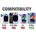 thumbnail image 7 of Case for iPhone 14 Plus (2022), Clear Transparent See-Thru Flex Gel TPU Skin Slim Phone Cover - Recessed Camera Protection, 7 of 7