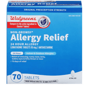 Walgreens 24 Hour Allergy Relief Loratadine 70 Tablets