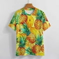 thumbnail image 3 of Lunarable Pineapple Women's Short Sleeve Tops Casual Blouses T Shirt, 3 of 6