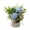 Blue, variant on SPRING PARK Silk Artificial Rose Flower Potted Plant Wedding Home Party Decor