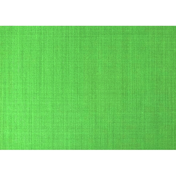 Ahgly Company Indoor Rectangle Solid Green Modern Area Rugs, 3' x 5'
