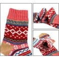 thumbnail image 3 of TIFOR 5Pack Womens Vintage Winter Soft Warm Thick Cold Knit Wool Crew Socks, Multicolor, free size, 3 of 6