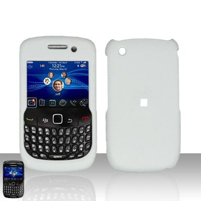 - Hard Rubberized Case for Blackberry Curve 8520 - White