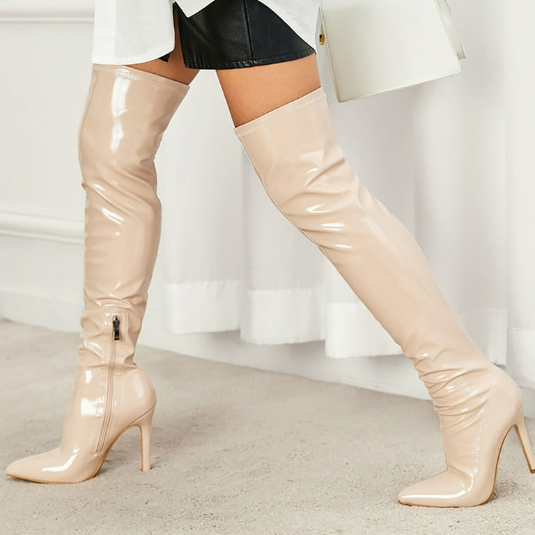 Mostsola Knee High Boots Women Sexy Stiletto Pointed Toe High Heels Prom Party Dress Boots - Walmart.com Mostsola Knee High Boots Women Sexy Stiletto Pointed Toe High Heels Prom Party Dress Boots - Walmart.com