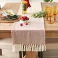 thumbnail image 2 of Cinnamon Handloom Chevron Table Runner 15x108, 2 of 3