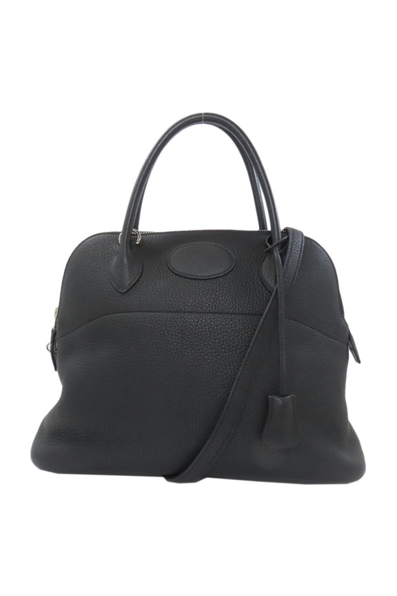 Pre-Owned Hermes Bolide 31 Tote Bag, Silver Hardware, Taurillon Clemence Leather, Women's