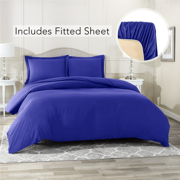 Twin XL Size Duvet Cover with 1 Fitted Sheet and 1 Pillow ...