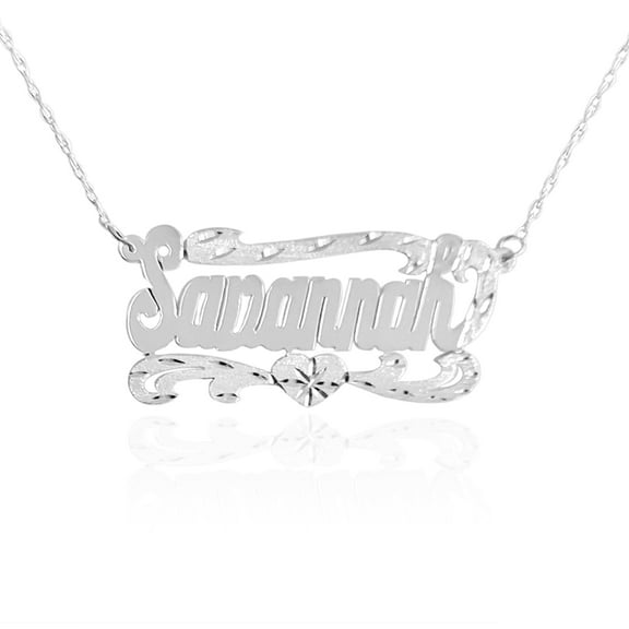 Name Necklace 925 Sterling Silver Personalized Name Necklace - Made in USA