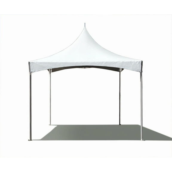 TentandTable High Peak Frame Outdoor Canopy Tent, White, 10 ft x 10 ft