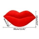 thumbnail image 3 of YangJinLian - Almohada con forma de labios rojos realistas, divertido cojín de peluche en 3D con forma de labios, creativo cojín con forma de labios rosa intenso, decoración para sofá, cama, coche o, 3 of 4