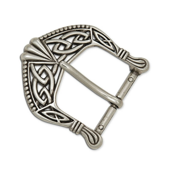Tandy Leather Celtic Buckle 1-1/2" (38 mm) Antique Nickel Plate 1637-02