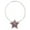 Purple, variant on Rhinestone Star Charm w/ CZ Necklace - Pink - NE-TJ027PK