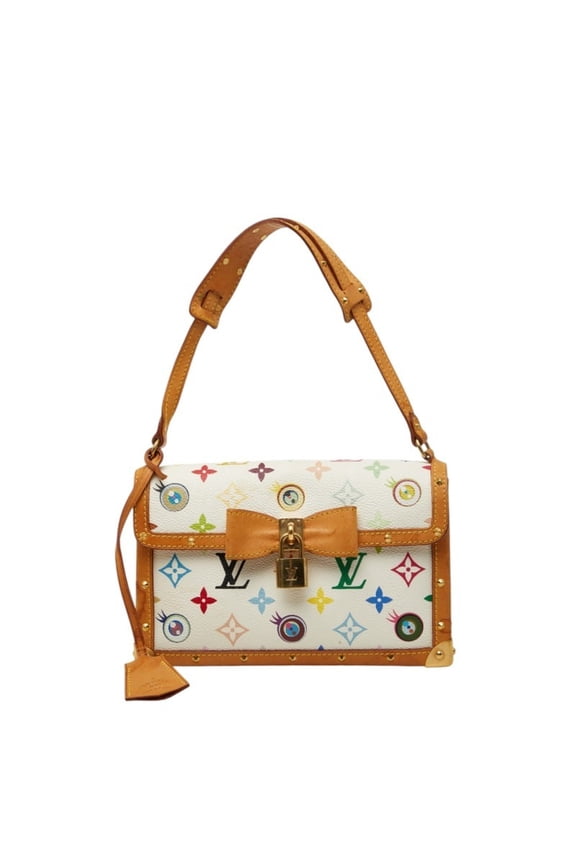 Pre-Owned Louis Vuitton I Love Monogram Takashi Murakami Pochette Miss You Shoulder Bag M92055...