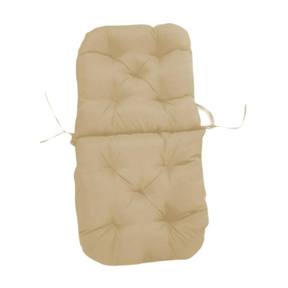 simhoa High Back Chair Cushion Chair Pad Recliner Cushion Anti Slip Comfortable Patio Seat Cushion Rocking Chair Cushion for Balcony Khaki