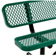 thumbnail image 2 of LifeYard Outdoor Bench w/ Backrest, 72in, Steel Bench, Expanded Metal, Green, 2 of 6