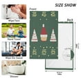 thumbnail image 6 of Yayeee 2 Pack Hand Towels for Bathroom 100% Cotton 16" x 28" Kitchen Towel, Christmas Santa Hats, 6 of 7