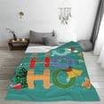thumbnail image 6 of Throw Blanket for Couch Sofa and Bed, Ho Ho Ho Super Soft Plush Throw Blanket, Fuzzy Cuteness Comfy Warm Washable Flannel Blanket & Throws for All Season 40"x30", 6 of 7