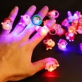 thumbnail image 3 of Anillo LED brillante para decoración de Navidad, 5/10/15/20 piezas, para niños, regalos, suministros para fiestas de Halloween, 3 of 4