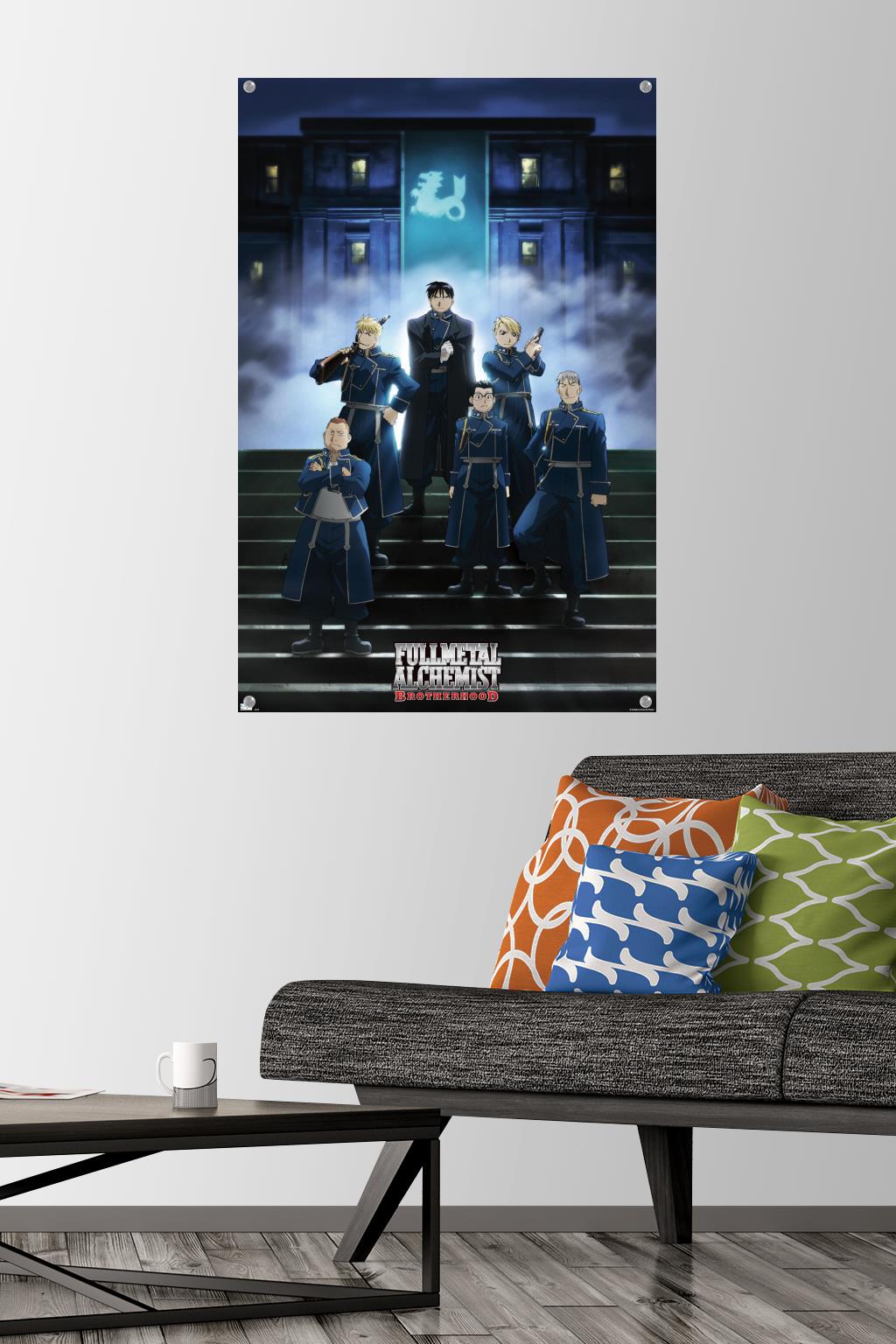 Fullmetal Alchemist: Brotherhood - Key Art 2 Wall Poster with Pushpins, 22.375" x 34"