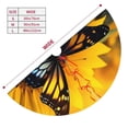 thumbnail image 3 of Pofeuu Butterfly On Sunflower Print Christmas Tree Skirt, Merry Christmas Skirt Xmas Tree Ornaments for Xmas Holiday Party Decorations-48", 3 of 7