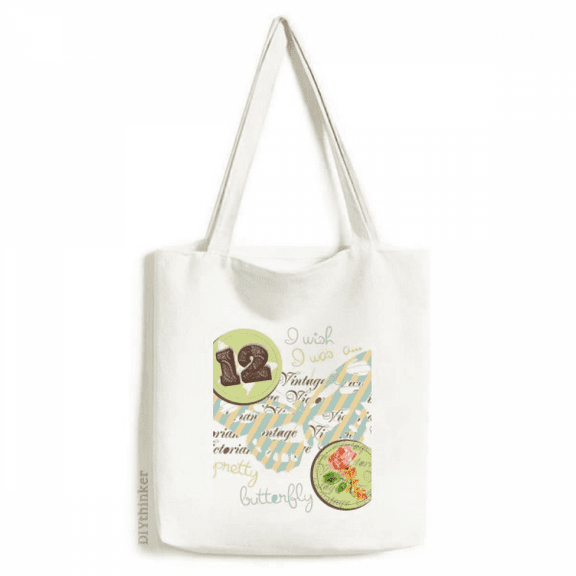 Stamps and Art Deco Fashion Tote Canvas Bag Shopping Satchel Casual Handbag