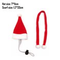 thumbnail image 2 of Small Animal Santa Hat with Scarf Christmas Guinea Pig Clothing Set, 2 of 5