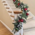thumbnail image 5 of 9' Decorated Garland with Pre-Lit Micro LED LIghts, Assorted Colors, 5 of 5