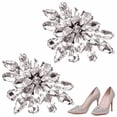 thumbnail image 1 of Decodeary Accessoires de Chaussures Style avec Pinces à Chaussures en Strass et Cristal Détachables, 1 of 6