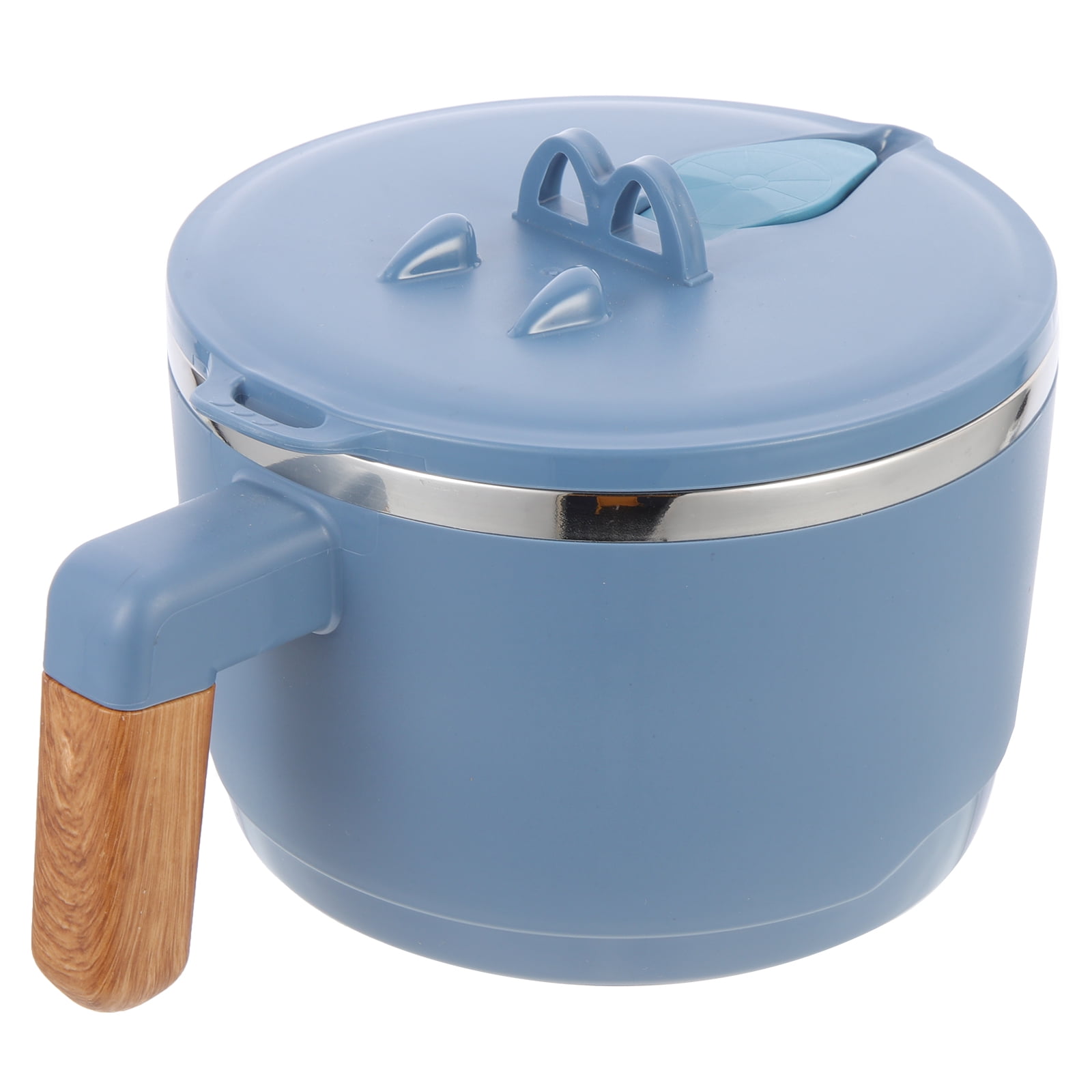 HOMEMAXS Round Noodle Bowl Sealed Noodle Bowl Insulated Rice Bowl with