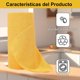 thumbnail image 3 of Reutilizables Paños de Cocina, 85 Hojas, Rollo de Toalla de Microfibra, Fuerte Absorción de Agua, Adecuado para la Limpieza de Cocinas, Automóviles, Muebles (1, Amarillo), 3 of 4