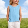 thumbnail image 2 of Linen Tank Tops for Girls Casual Loose Camisole Sleeveless Gauze Shirts Plus Size Boho Spring Summer 2026 Clothing, 2 of 6