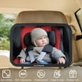 thumbnail image 5 of Autobase Baby Car Mirror | Shatterproof Baby Mirror for Car Seat Rear Facing with Wide Crystal Clear View | Fully Assembled Car Mirror for Baby | Newborn Essentials for Travel | Baby Registry Items, 5 of 6
