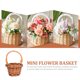 thumbnail image 5 of 5pcs mini canastas tejidas bodas pequeñas cestas de regalo de flores de boda, 5 of 6