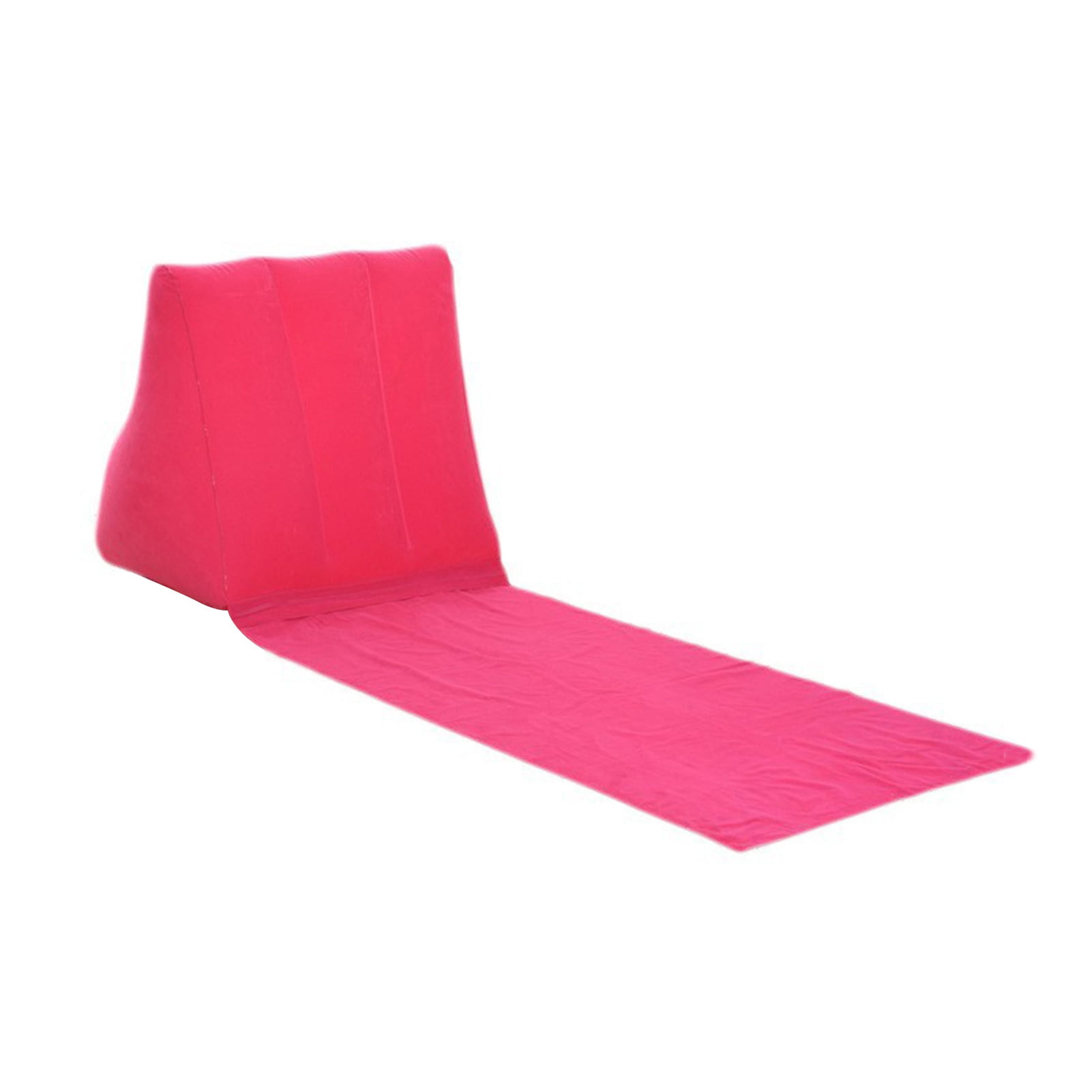 Washranp Inflatable Camping Chair Mat,Solid Color Outdoor Beach Loungers PVC Flocking Inflatable