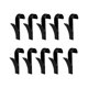 thumbnail image 1 of 10 perchas para toallas calentadas, toallero para colgar ropa, batas y toallas. Negro, 1 of 9