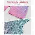 thumbnail image 5 of Girls Gymnastics Leotards with Shorts Sparkle Dance Unitards Mermaid Active Biketards 2-8 Years, 5 of 6