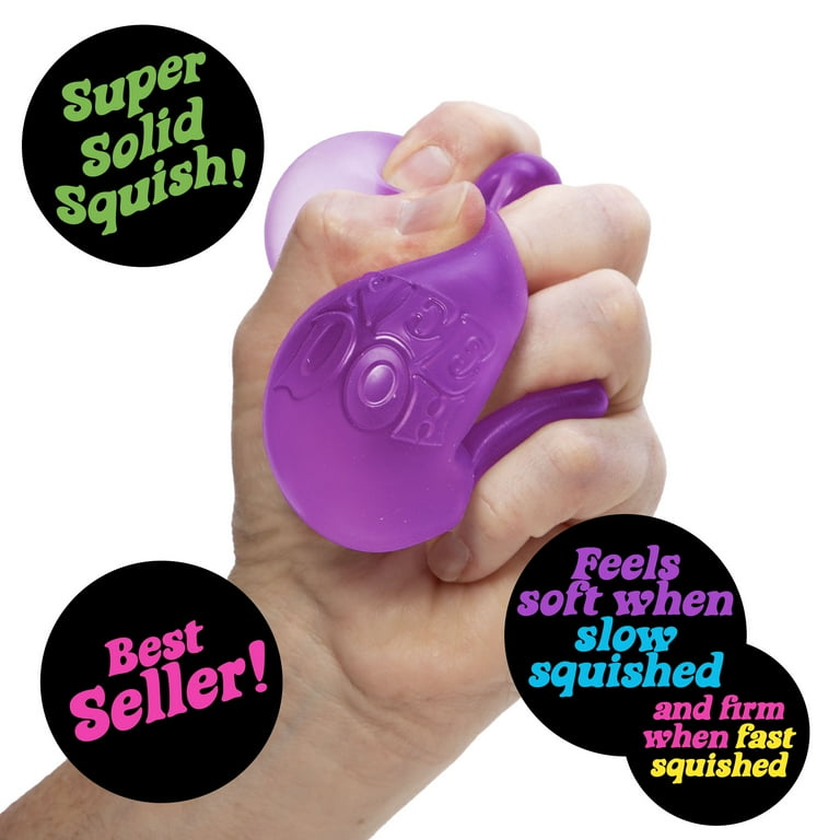 Nee Doh Nice Cube Squish Toy, Ages 3+ (1 Random Color)