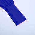 thumbnail image 5 of Gibobby Conjunto de Pantalones para Mujer Conjunto de dos piezas de pantalones de manga larga y cintura alta con cremallera y manga de burbuja de Color sólido(Azul,XL), 5 of 5