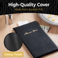 thumbnail image 4 of Gold Lion Gear Check Presenters for Restaurants Bulk 10 Pack - 5.5 x 10 Inch Double Side Check Presenter with Gold Thank You Imprint - Receipt Holder for Organized Payments - Black, 4 of 7