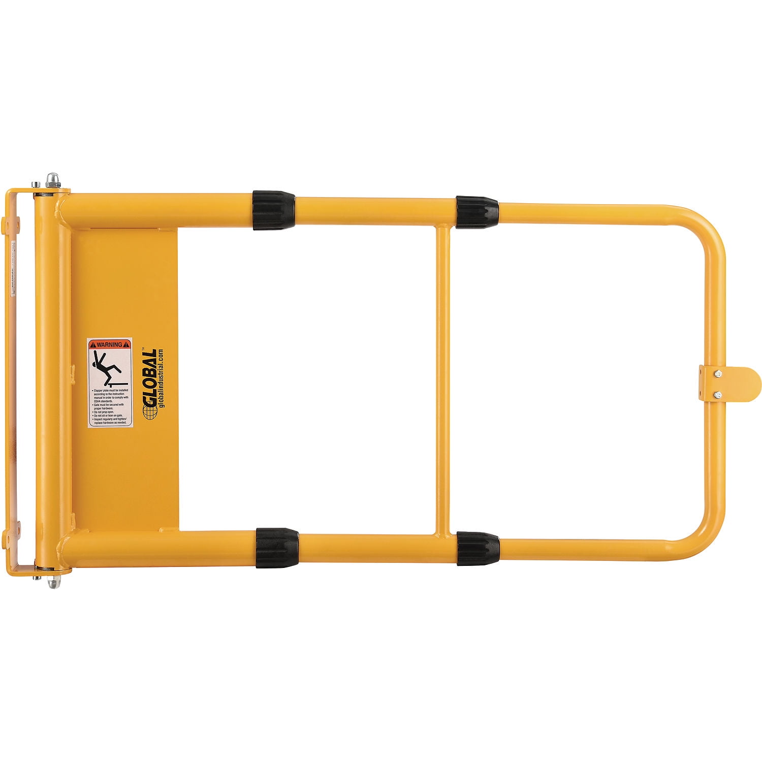 Universal Spring-Loaded Safety Swing Gate, 22" to 40"W Opening, Yellow