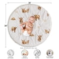 thumbnail image 4 of Sweet Jojo Designs Boho Highland Cow Boy, Girl, Unisex/Gender Neutral Baby Tummy Time Play Mat, 4 of 5