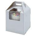 thumbnail image 2 of W Packaging Plain Tall White/ Cake- Box 12" x 12" x 14" High with Window - Pack of 10, 2 of 2