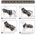 thumbnail image 3 of Traje de recuperación SAWMONG para perros después de la cirugía, camuflaje, tamaño grande, 3 of 6