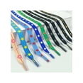 thumbnail image 4 of INSPIRE CHIC Flat Shoelaces Colored Star Patterned Printed Shoe Laces for Sneakers Boots Sport Shoes 1 Pair Black-White Star 140cm/55.1", 4 of 4