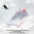 thumbnail image 6 of JOYFON Women Running Shoes Tennis Athletic Sneakers Air Cushioned Non Slip Lightweight Walking Shoes GrayPink Size 9.5, 6 of 7