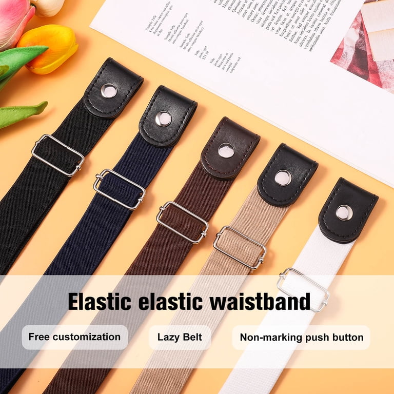 AOWOO No-Buckle Elastic Belt 5-Pack, Invisible Waist Belt photo 7